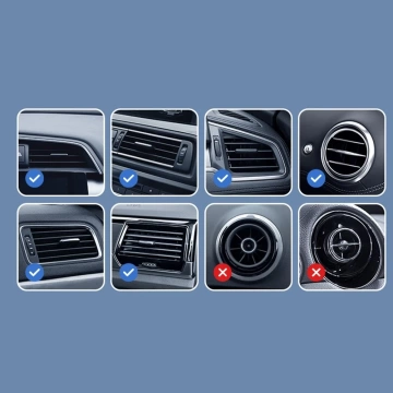 Joyroom Magnetische Autohalterung Qi Kabelloses Induktionsladegerät 15 W (MagSafe-kompatibel für iPhone) Lüftungsöffnung Silber (JR-ZS291)