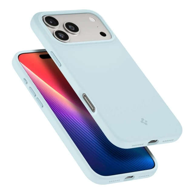 Etui do iPhone 17 Pro Spigen Silicone Fit Mag MagSafe Mute Blue