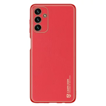 Elegantný kryt Dux Ducis Yolo z ekologickej kože pre Samsung Galaxy A13 5G červený