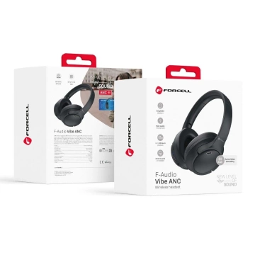 Słuchawki bezprzewodowe nauszne Forcell F-Audio Vibe ANC TUYA APP czarne Black
