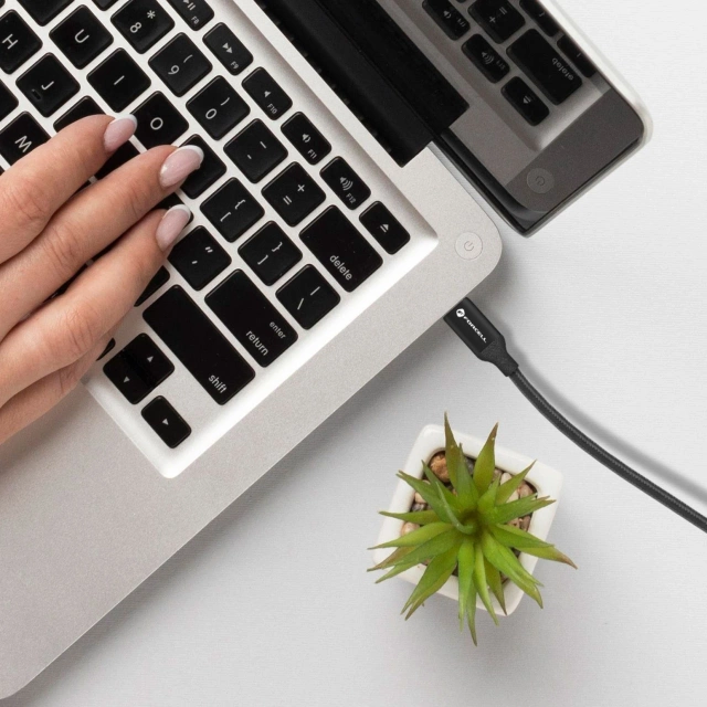 Кабель USB-C 100 Вт 1 м Forcell C391 Thunderbolt 4K e-mark QC 4.0 PD