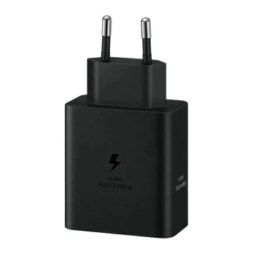 Samsung Power Adapter Duo Network Charger 2x USB-C 50W - Black