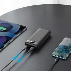 Powerbanka Externí baterie VEGER L20S - 20 000mAh LCD Quick Charge PD 20W černá (VP2039PD / W2039PD )