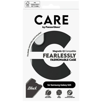 Puzdro CARE pre Samsung Galaxy S25 od PanzerGlass Fearlessly Magnetic čierne