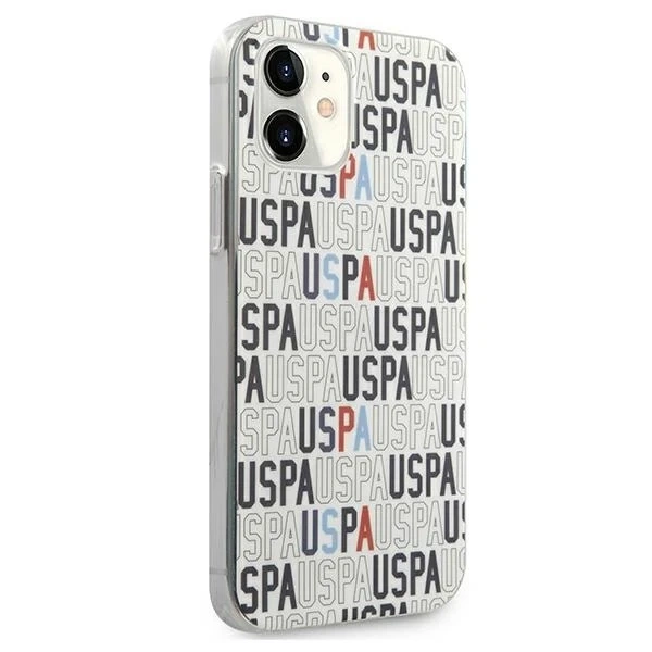 iPhone 12 mini 5,4"-Handyhülle aus der US Polo Logo Mania Collection Weiss weiss