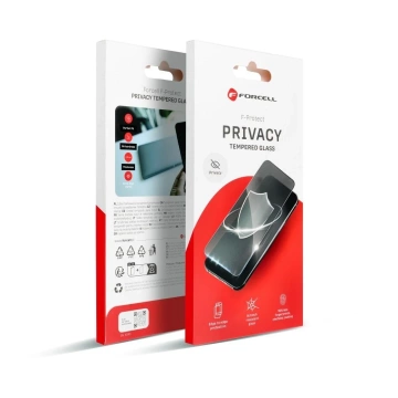 Загартоване скло для iPhone 14 Pro Forcell Privacy Glass чорне 9H