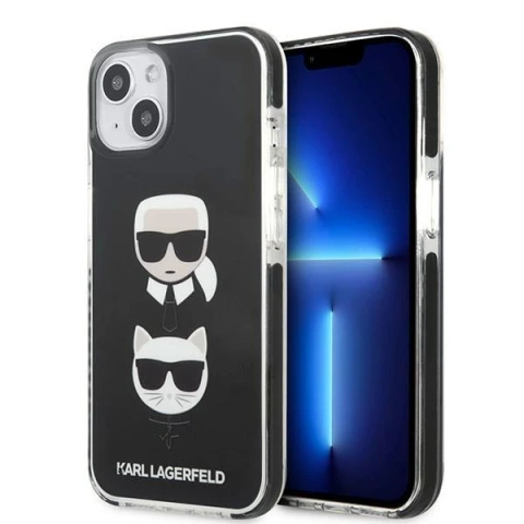 Protective phone case Karl Lagerfeld KLHCP13STPE2TK for Apple iPhone 13 Mini 5.4" hardcase black/black Karl