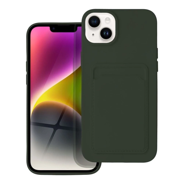 POUZDRO NA KARTU IPHONE 14 PLUS zelené