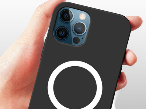 Puzdro Mag Safe Alogy pre Qi nabíjačky pre iPhone 12 Pro Max Black
