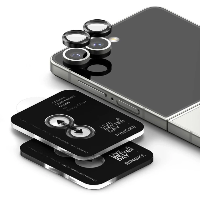 Osłona Aparatu do Galaxy Z Flip 7 Ringke Camera Frame 2-Pack Czarna