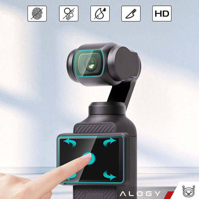 Загартоване скло для DJI Osmo Pocket 3 для екрану камери Alogy Screen Protector PRO