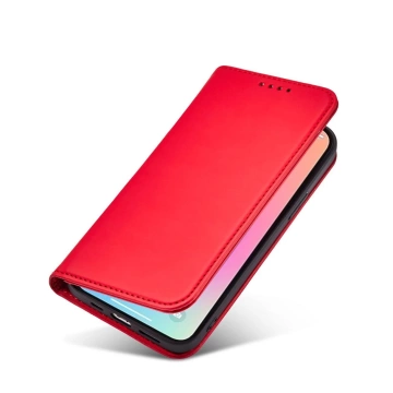 Pouzdro na magnetické karty pro iPhone 13 Pro Pouch Card Wallet Card Holder Card Holder Red