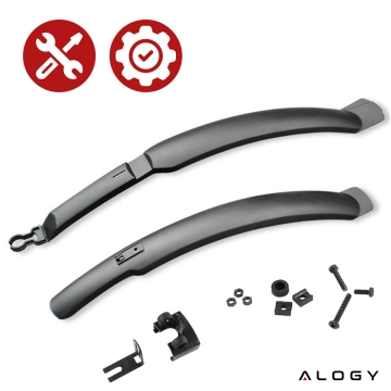 Platformové pedále na MTB bicykle, hliník 9/16" Čierna hliníková sada [2 ks]