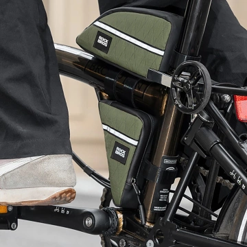Taška na rám bicykla Rockbros 0,3l Triangle – zelená