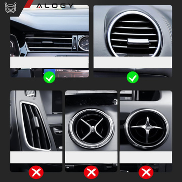 2x držiak organizéra grilu do auta box na háčik na gril Alogy Car Air Vent Black