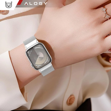 Сталевий браслет Alogy для Apple Watch 42/44/45/49 мм нержавіюча сталь Silver