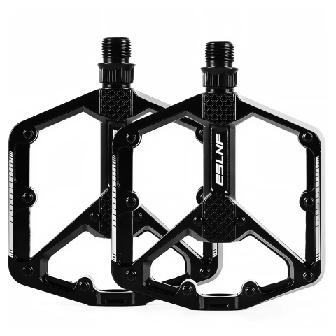 Pedały do roweru rowerowe platformowe MTB aluminiowe komplet 2szt Aluminium Czarne