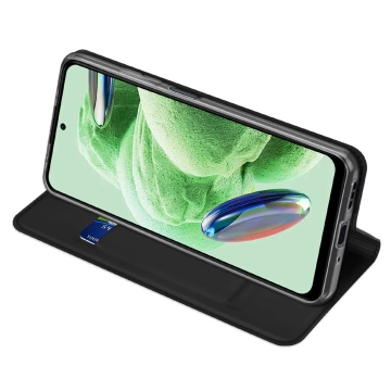 Dux Ducis Skin Pro Case pro Xiaomi Redmi Note 12 Pro Flip Card Wallet Stand Black