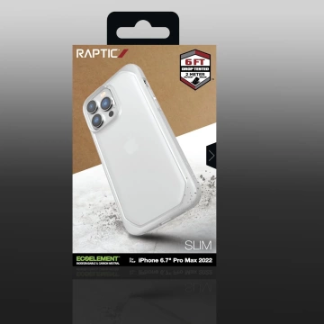 Raptic Slim Case for iPhone 14 Pro Max transparent back cover