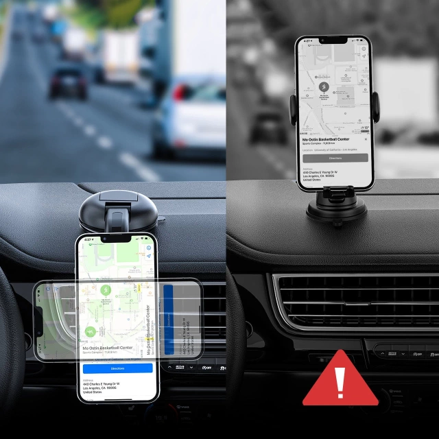 Acefast magnetic car phone holder for the cockpit and ventilation grill black (D7 black)