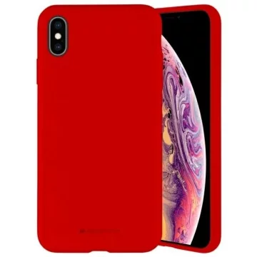 Mercury Silicone Phone Case for iPhone 12/12 Pro red/red