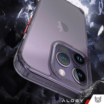 Alogy Protective Case Ochranný kryt pro Apple iPhone 14 Pro Černý a průhledný