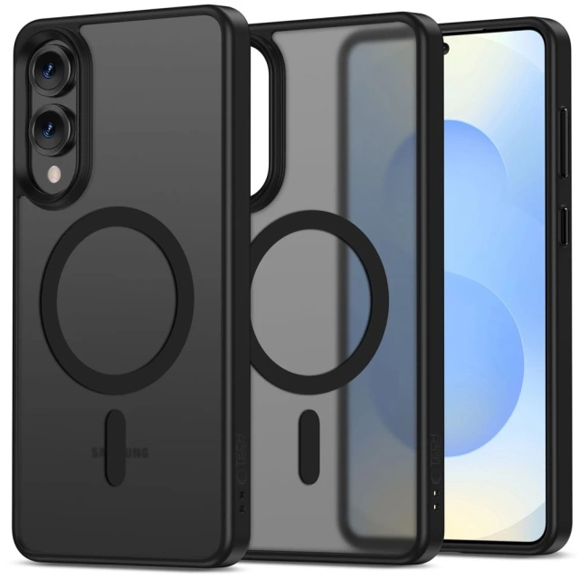 Etui für Samsung Galaxy S25 Edge Tech-Protect MagMat MagSafe Schwarz