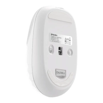 Dareu LM135D Kabellose Maus, 1200 DPI, 2,4 G, Bluetooth, Weiß