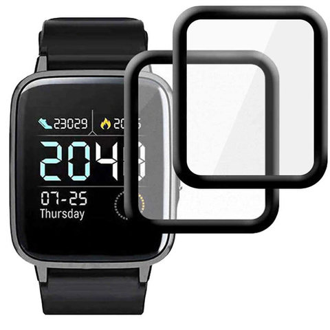 2x Гнучке захисне скло Alogy 3D для Haylou Solar LS02 Black