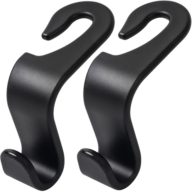 2x Hanger držiak háčik do auta na opierku hlavy na auto organizér háčik Alogy Car Black