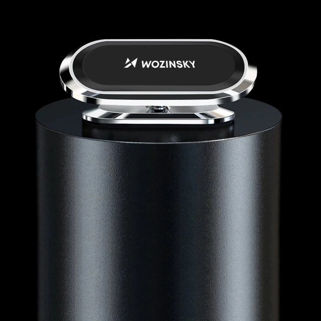 Wozinsky self-adhesive magnetic car holder 360 for dashboard silver (WMH-06)