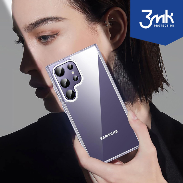 Pouzdro pro Samsung Galaxy S24 Ultra 3mk Armor Case Čiré pouzdro obrněná zadní strana průhledná