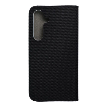 SENSITIVE Book Case for Samsung Galaxy S25 Black Stand