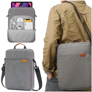 Alogy Laptop/ iPad Pro Air/ Tablet Bag 11-13 Inch Men's Women's Unisex Shoulder Strap Case Cover Pouch Gray