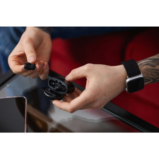 Бездротові навушники Forcell F-Audio TWS Clear Sound чорного кольору