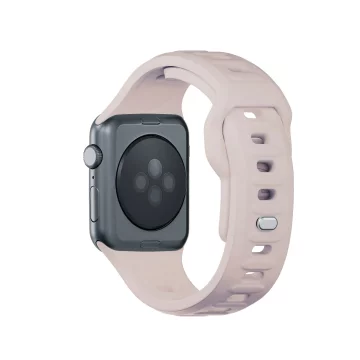 Hodinky pre inteligentné hodinky 3mk silikónový remienok na hodinky Apple Watch 42/44/45/49 mm Latte