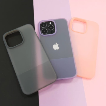 Silikónový kryt Kingxbar série Plain pre iPhone 13 Pro sivý