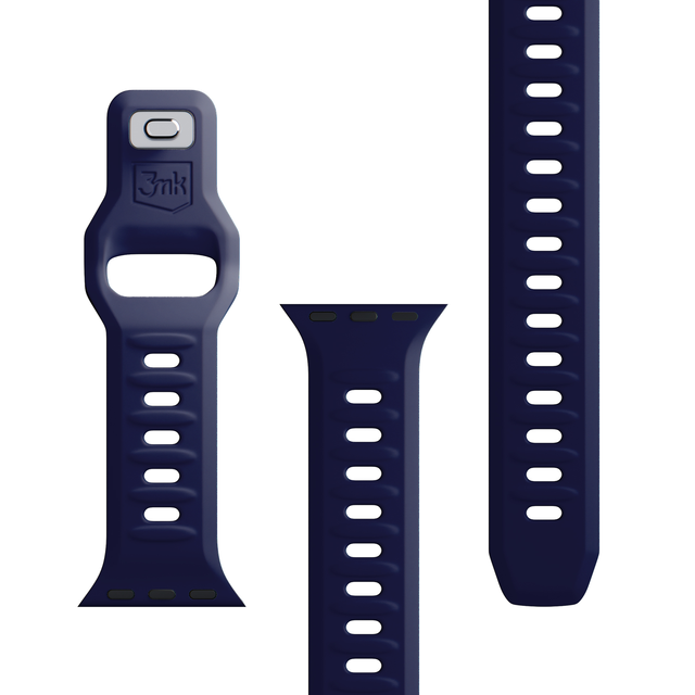 Pasek do smartwatcha 3mk Silicone Watch Strap do Apple Watch 42/44/45/49 mm Ocean Blue