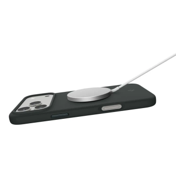 Etui do iPhone 17 Pro Spigen Silicone Fit Mag MagSafe Abyss Green