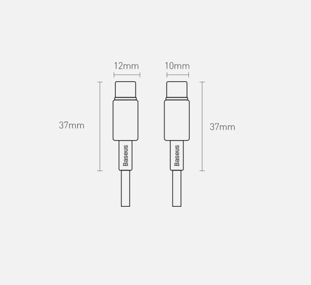 Baseus USB Type C - USB Type C cable Power Delivery Quick Charge 100 W 5A 2m black (CATWJ-A01)