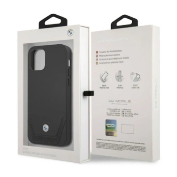 Чохол Etui BMW BMHCP12MRSWPK для Apple iPhone 12/12 Pro 6,1" Hardcase Leather Perforate