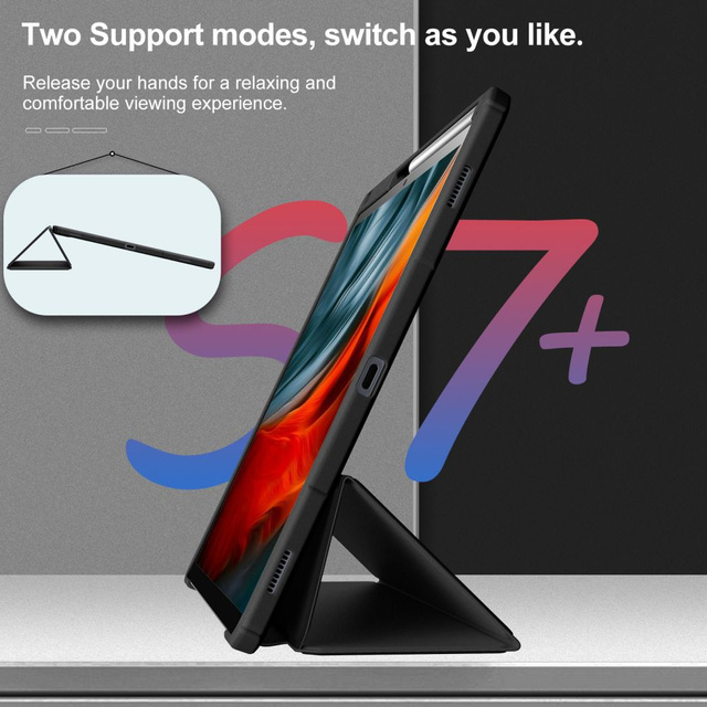 Kryštálové puzdro Etui Infiland pre Samsung Galaxy Tab S7 FE 5G 12.4 T730 / T736B čierne