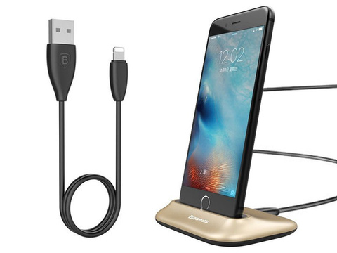 Kabel dokovací stanice Baseus Little Volcano iPhone Gold