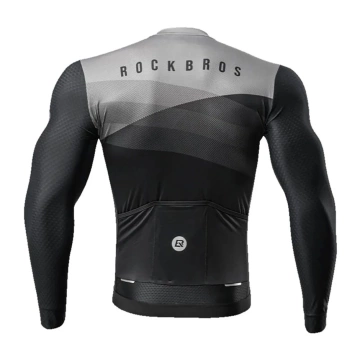Rockbros cyklistický dres 15120009004 dlouhý rukáv jaro/léto XL - černý