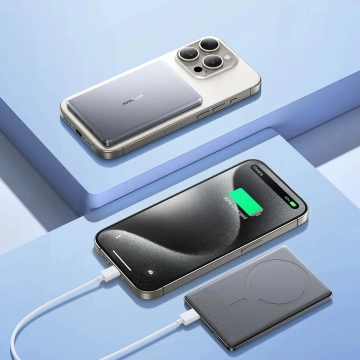 Joyroom 5000mAh 20W Powerbank with Inductive Charging - Gray