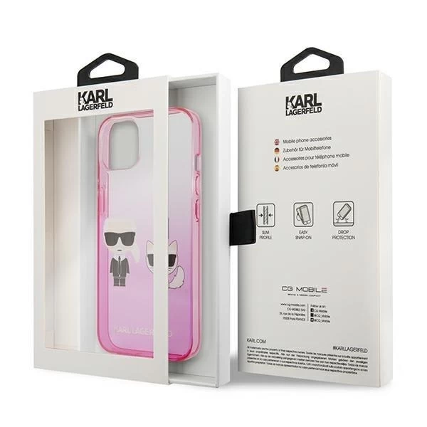Karl Lagerfeld KLHCP13STGKCP iPhone 13 mini 5.4" hardcase pink/pink Gradient Ikonik Karl