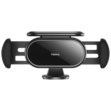 Тримач для електромобіля Baseus Steel Cannon Pro з сонячною зарядкою (чорний)