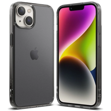 Ringke Fusion Matte case for iPhone 14 Plus cover with a gel frame gray