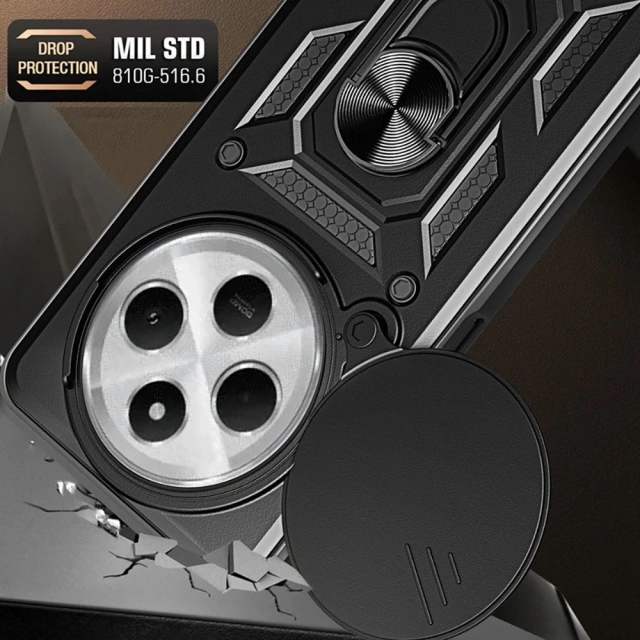 Etui CamShield Pro do Redmi 14C / POCO C75 Ring Tech-Protect