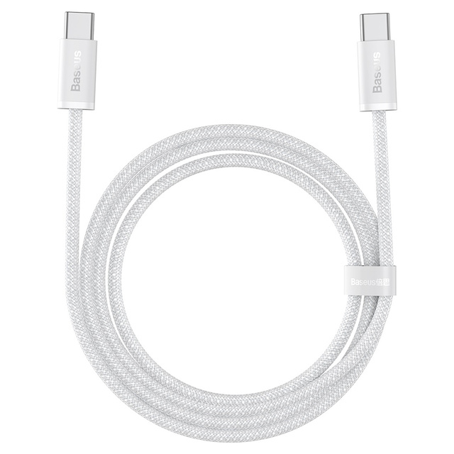 1m kabel Baseus Dynamic USB-C na USB-C 100W 480 Mb/s bílý